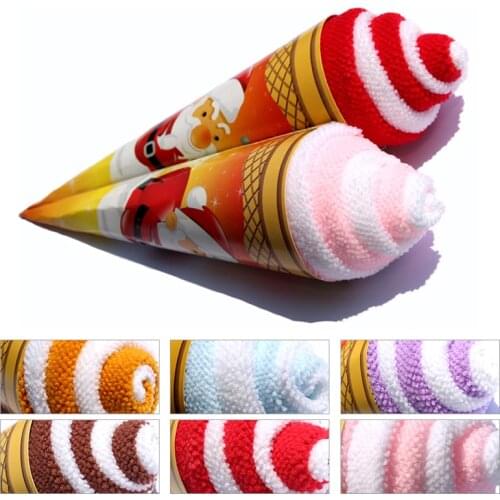 1Pcs Christmas Towel Ice Cream Christmas Gift Christmas Foreign Trade Christmas Decoration