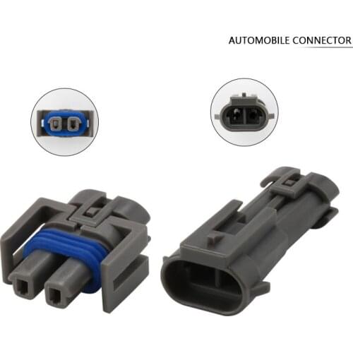 100 Sets Delphi 2 Pin Way 12162017 H1348-2P H1490-2P Automotive Waterproof Connector Female Male Plug for Buick DJ70217A-1.5-11