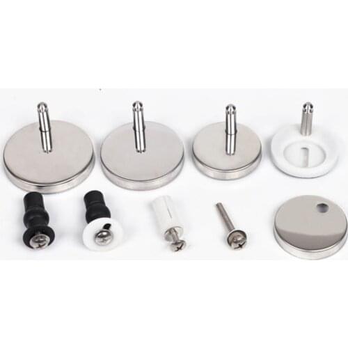 2Pcs Top Fix WC Toilet Seat Hinges Fittings Quick Release Cover Hinge Screw Replacement Toilet Seat Hinges