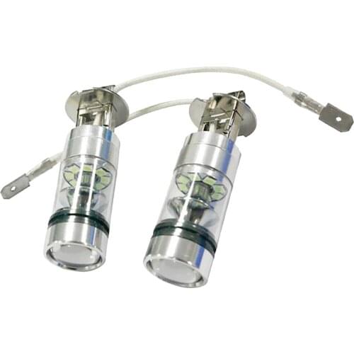 2 Pieces H3 100w 2323 Led 8000k Iceberg Blue Projector Fog Drive