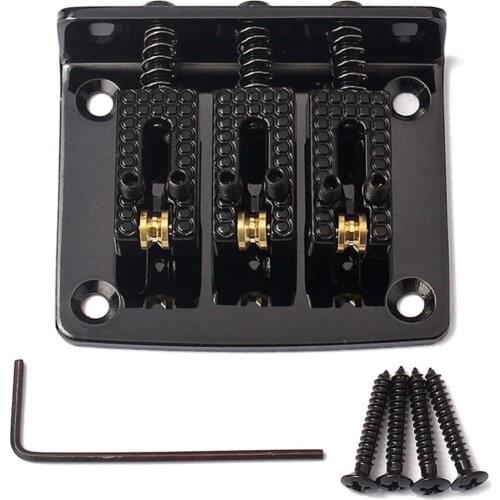 3-string Hard-tail Adjustable Bridge Electric Cigar- Box Guitar Replacement Parts