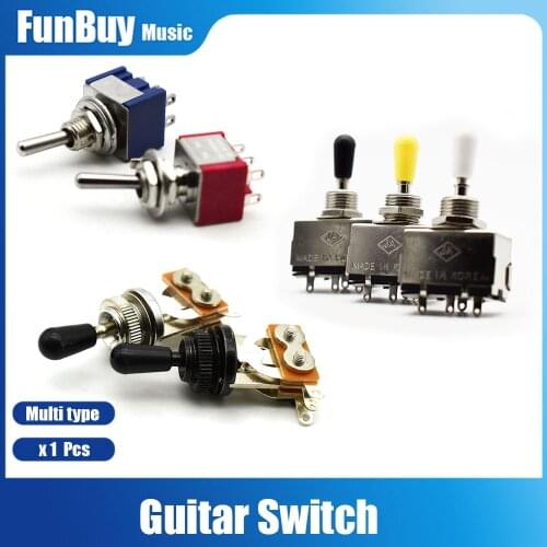 3 Way Toggle Switch for LP SG Electric Guitar Metal 5 Way FD Guitar Control Switch Electric Guitarra Switch with Switch Tip Free