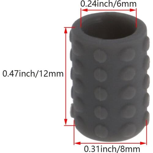 MroMax High Quality Separator Nail Axis Rubber Sleeve ABS/Plastic Applicable Hole 5/6mm Diameter 7/8mm Length 9/12mm 50/100pcs