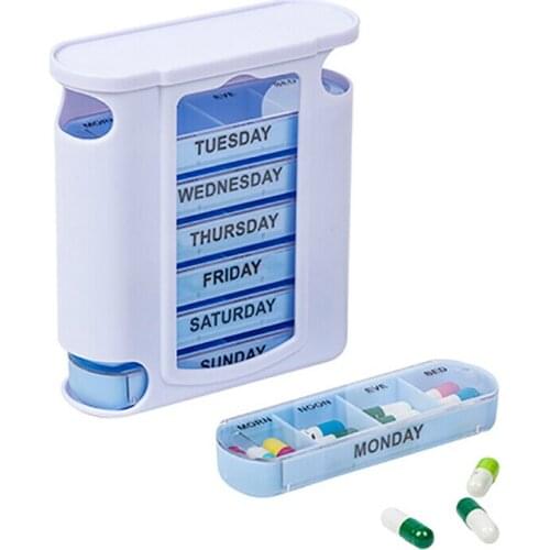 7 Days A Week Pillbox Organizer Tablet Holder Medicine Tablet Holder Storage Box Pillbox Box Organizer Container Kit