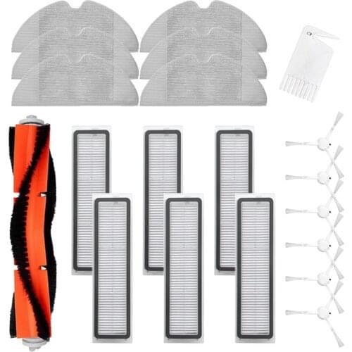 Promotion!for Dreame D9 Vacuum Cleaner Replacement Accessories Main Brush Side Brush HEPA Filter Mop Cloth Rags Spare Parts