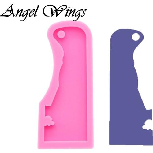 Shiny new keychain mold Delaware US state Silicone epoxy Resin Molds Decorative Craft DIY bracelet keychain mold DY0204