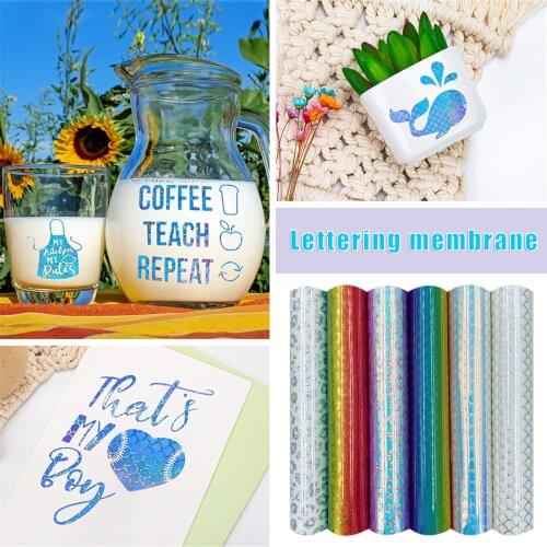 Lettering Membrane Fish Scales and Leopard Print Gradient Self-Adhesive Sticking to Car and Wall Home Decoration GQ