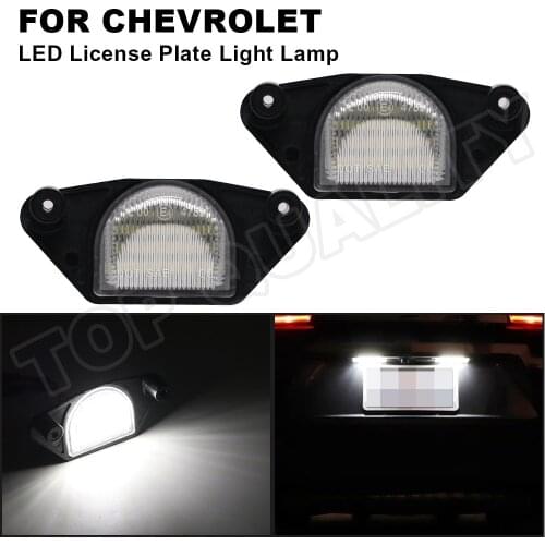 For GMC Chevrolet Chevy Corvette C6 C4 C5 C1500 C2500 C3500 Impala Lumina Beretta SSR LED License Plate Light Number Plate Lamps