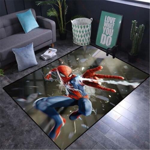 Boy Play Mat 80x160CM The Avenger Thick Carpet Mat for Living Room Doormat Flannel Print Bedroom Non-slip Floor Rug
