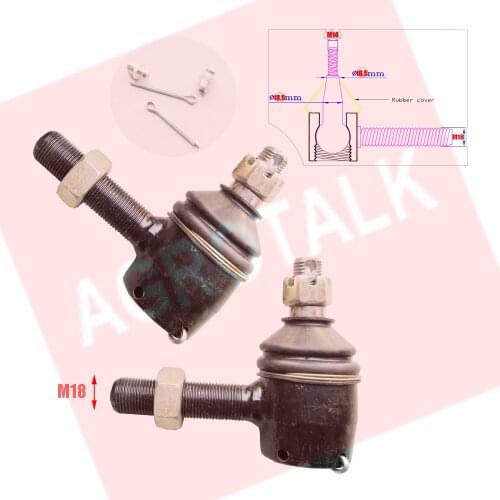 Set of steering joints Left and Right for Dongfeng DF250 / DF244 / DF254 tractor , part number