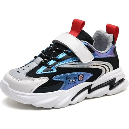 Boys Casual Shoes For Kids Sneakers Children Shoes Girls Sneakers Rubber Leather Hook&Loop School Anti-slippery sapato infantil