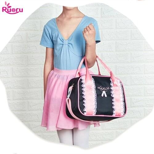 Ruoru Ballet Dance Lace Bags Pink Women Girls Ballet Sports Dance Girls Package Dance Backpack Baby Package Ballet Bag Handbag