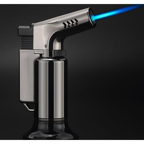 Kitchen Jet Lighter Refillable Butane Gas Adjustable Flame Windproof Welding Torch Portable Cigar Lighter BBQ Camping Spray Gun