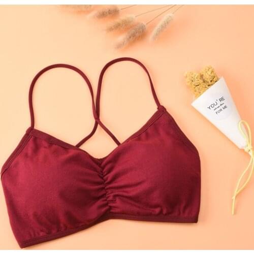 Fashion New Seamless Cross Beauty Back Bottom Wrapped Chest Sexy Tube Top No Steel Ring Anti-glare Girl Underwear