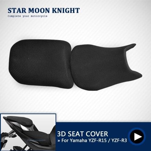 Motorcycle Accessories Protecting Cushion Seat Cover For Yamaha YZF-R15 YZF-R3 YZF R15 R3 R 15 3 Nylon Fabric Saddle Seat Cover