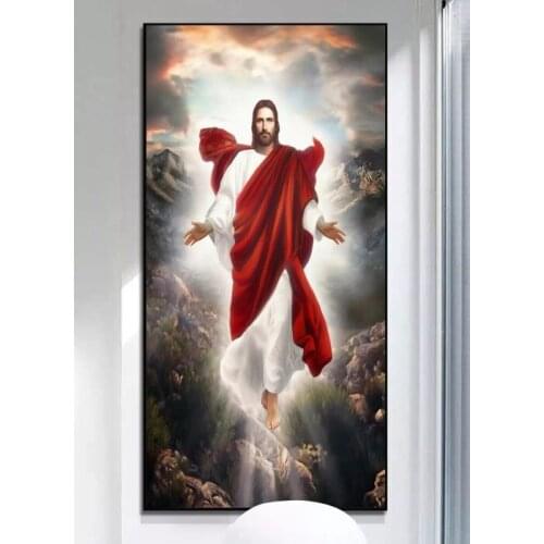 3D Jesus Door Mural Wallpaper mural Wall Print Decal Wall Deco Wall Mural Photo self adhesive door wrap