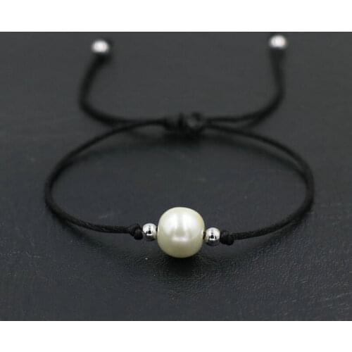 Natural Tiger Eye Lava Stone Black Red Thread Rope String Beads Bracelet Women Adjustable Bracelet Men Jewelry Love Gift