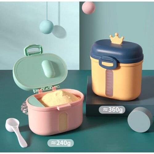 New Crown Milk Powder Box Portable Portable Outing Large Capacity Milk Powder Storage Tank Box
