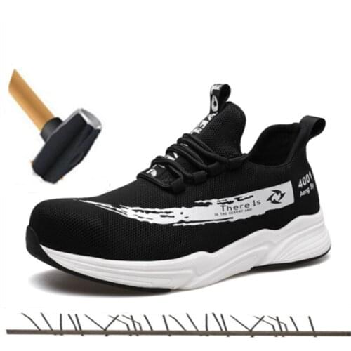 36-47 Steel Toe Work Safety Shoes Men Breathable Outdoor Gym Sneakers Puncture Proof Keep Warm Boots Indestructible Sneakers