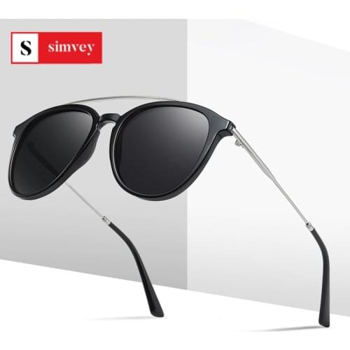 Simvey 2020 Fashion Women Retro Polarized Sunglasses Luxury Vintage Oversized Personality Sunglasses Oculos De Sol Gafas