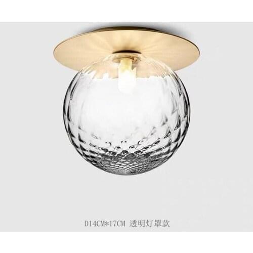 Nordic led ceiling light door porch corridor corridor balcony porch glass dome light