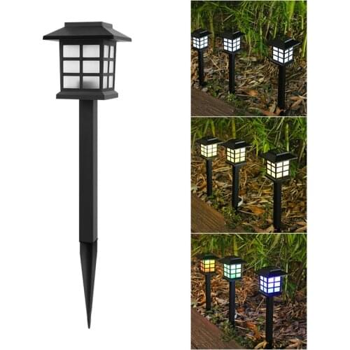 Solar Garden Light Simulation Flame Light Outdoor Household Waterproof Led Lawn Light Villa Decorative Street Lamp SUB Sale