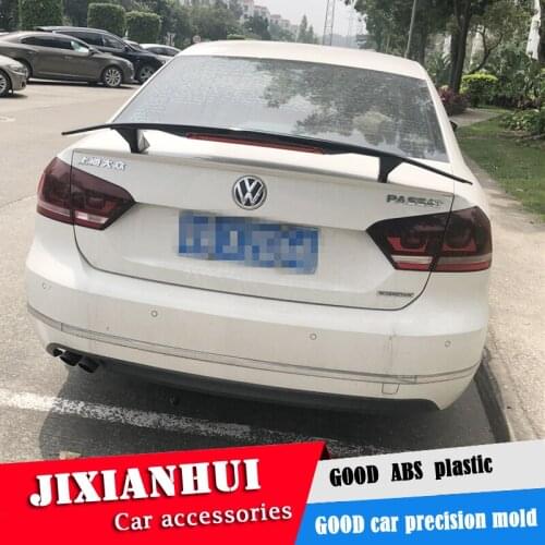 For Passat Spoiler 2016-2019 Volkswagen Passat TF High Quality Spoiler ABS Material Car Rear Wing Primer Color Rear Spoiler