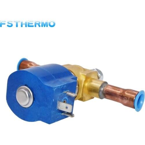Standard valve body Refrigeration equipment refrigerant pipe Welded port two-way pilot-operated normally closed solenoid valve