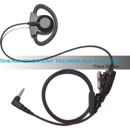 VOIONAIR 2pcs/lot D Hook Over Ear Hook Earphone Earpiece Headset Speaker For Yaesu FT-2DR FT-3DR FT-70DR FT-60R