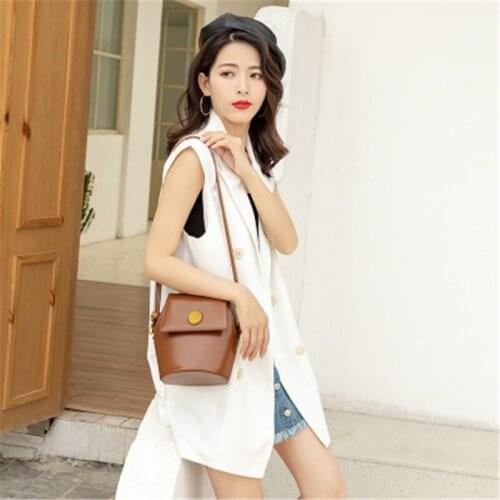 Women bag Crossbody Bag 2020 summer new wild retro bucket bag One-shoulder diagonal women bag schoudertas dames bolso mujer çant