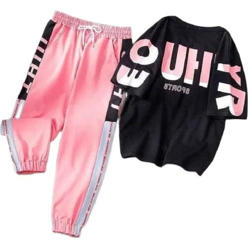 Tracksuit Women 2021 Fashion New Summer Suit Female Western Style Loose And Thin Short-Sleeved Casual Two Piece Set Women