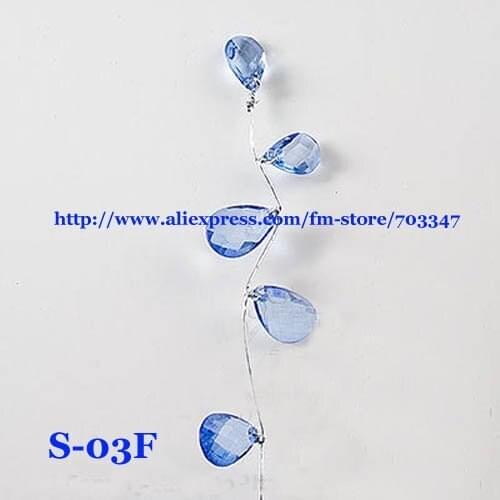 240pcs Elegant Bombonieres Wedding Favor-TEARDROP JEWEL CRYSTAL SPRAY,Jewel Spray S-03F Scrapbooking Flower