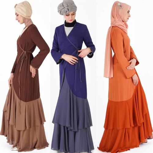 Abayas Muslim Women Robe Cross-Border Cardigan Dress Muslim Robe muslim fashion islamic clothing for women muslim sets