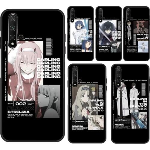 Zero Two Ichigo Hiro Darling in the Franxx For Huawei Y9 Y7 Y5 Y6 2019 2018 Y3 2017 Y5P Y6P Y7A 2020 Nova 5T 2 2i 3i Phone Cover