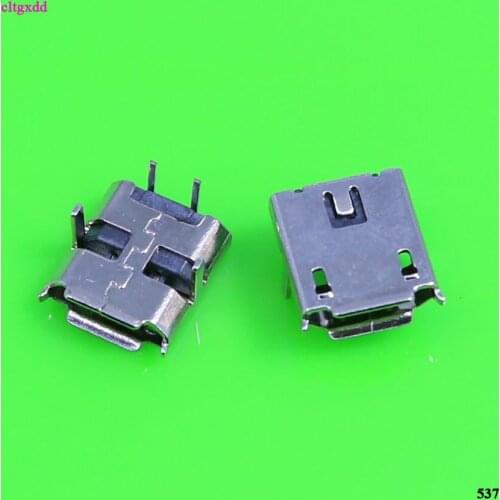 Cltgxdd 20 pcs Tablet PC PAD Charge port Socket Mini Micro USB Jack Connector DIP feet 2pin 2P female plug Mike 2-PIN