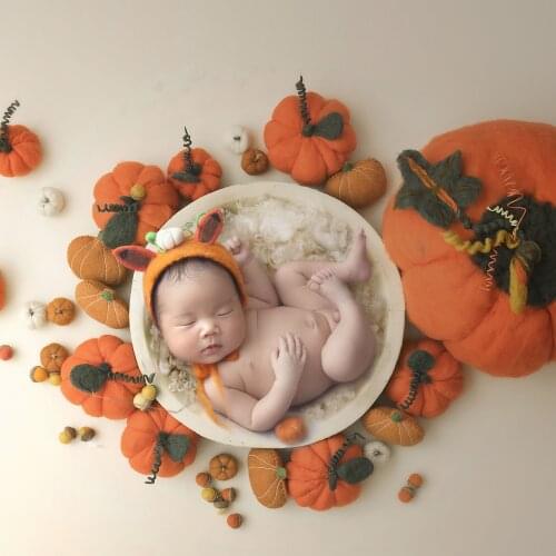 Baby Wool Felt Bonnet Newborn Soft Hat Photography Props