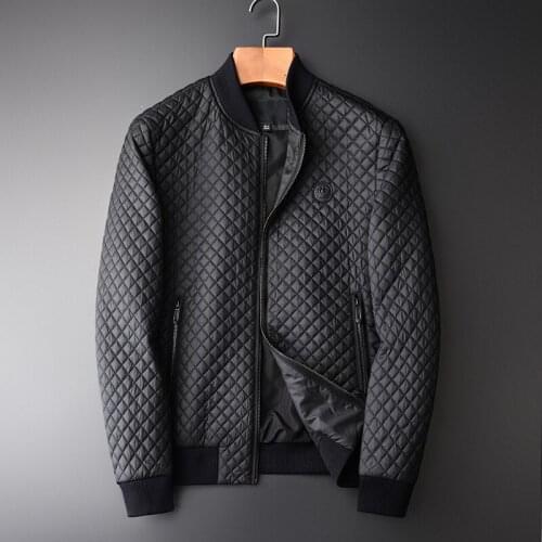 Men Hight Quality Stand Collar Slim Fit Winter Jacket Men Plus Size 4xl Fashion Casual Black Men Winter Coat
