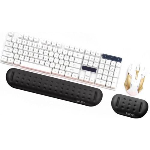 Keyboard Wrist Rest Pad Wrist Rest Mouse Pad Durable Comfortable Silicone Mousepad Hand Rest Support For Laptop Office Gaming