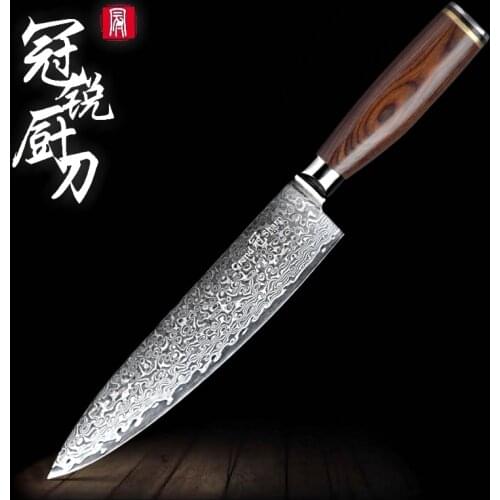 Damascus Kitchen Knives vg10 Japanese Steel Chef Knife Santoku Boning Butcher Tools High Quality Professional Cooking Tableware