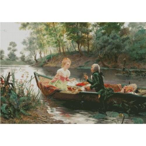 Top new Embroidery Counted Cross Stitch Kits Needlework - Crafts 14 ct DMC DIY Arts Handmade Decor -Spring