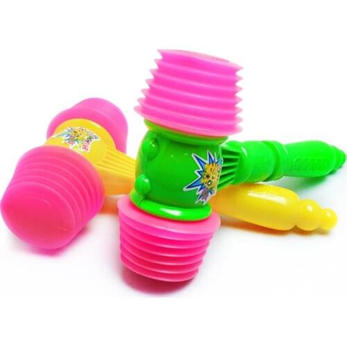 New Childrens Hammer Toy Cartoon Plastic Soft Large Bb Hammer Percussion Sounding Hammer Percussion Can Bring Sound Kids Toys