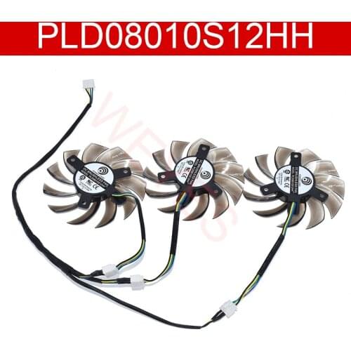 Brand New For Gigabyte GTX1050 1060 1070 1080 G1 N960 N970 Graphics PLD08010S12HH DC12V 0.35A Cooling Fan