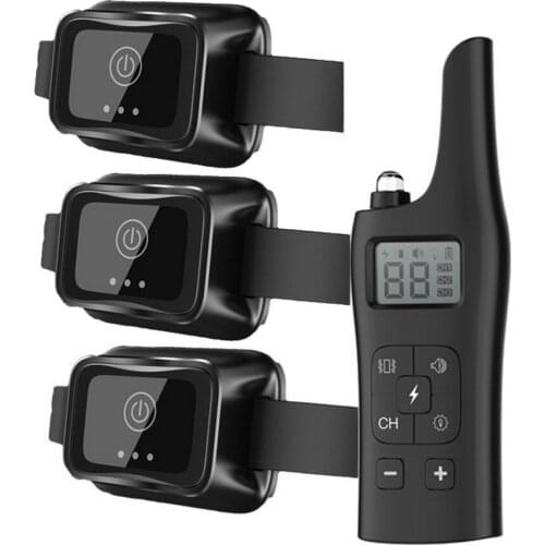 No Bark Rechargeable Training Barking Remote Control With 3 Collars BNF
