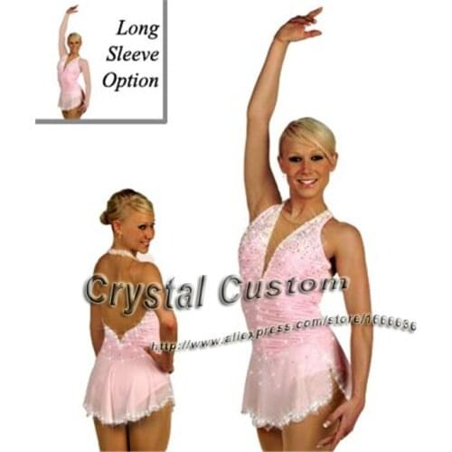 Girls Ice Skating Dress With Spandex Graceful New Brand Figure Skating Competition Dress DR2624