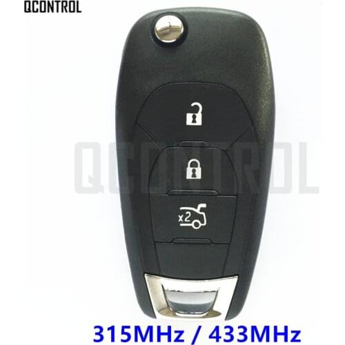QCONTROL 3BT Remote Car Key 315MHz or 433MHz fit for Chevrolet Cruze Malibu Aveo Vehicle Remote Controller year 2015