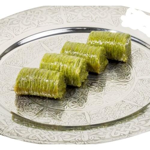 WITH GREAT TASTE AND AMAZING AROMA, CRISPY BAKLAVA WITH PISTACHIO 1 KG WRAPPED FREE SHIPPING