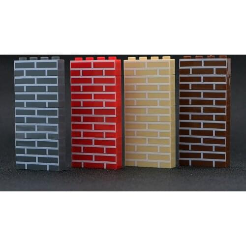 Building Blocks City Military Accessories Wall classic Brick 1x4 Mini Figures MOC House Castle Parts Bulk Toys city building kit