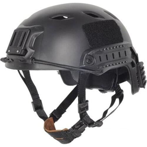 Tactical fast helmet protective Jump Helmet ACH Base sports BJ military black FG DE RED size L/XL