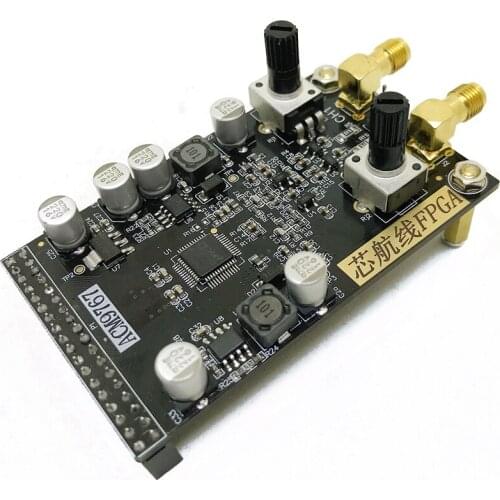 FPGA AD9767 High-speed dual-channel DAC module, equipped with FPGA development board, compatible with DE2