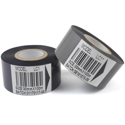 10pcs/lot 30mm*100m Black color ribbon for HP-241 241B 241S TJ-08 DY-8 DY-6 date printing Date coder hot stamping ribbon PRINT